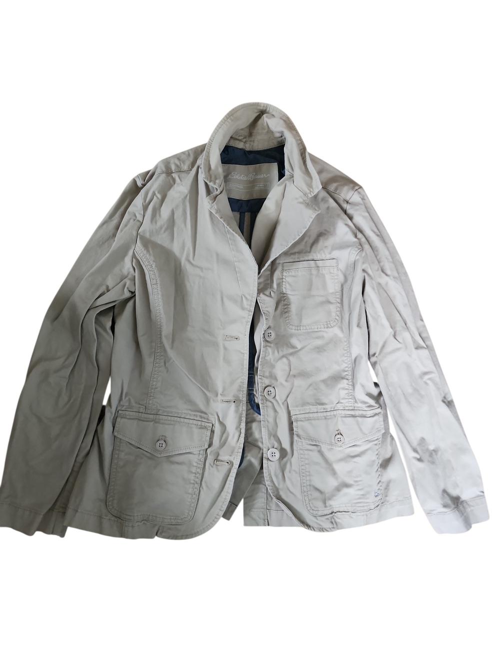 Eddie Bauer Women's Light Khaki Casual Shirt Jacket